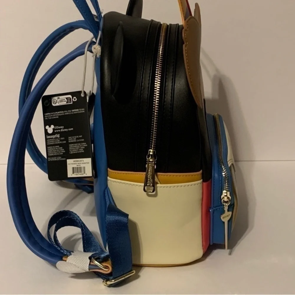 NWT. LOUNGEFLY x DISNEY Three Musketeers Mickey Mouse Backpack